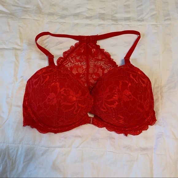 Victoria’s Secret Bra, red lace high back. - Picture 7 of 12